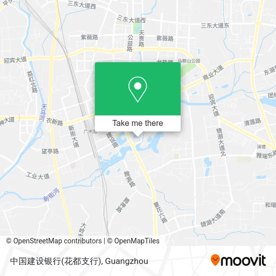 中国建设银行(花都支行) map