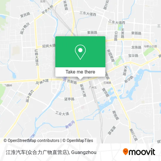 江淮汽车(众合力广物直营店) map