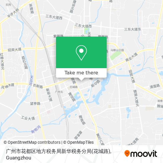 广州市花都区地方税务局新华税务分局(花城路) map