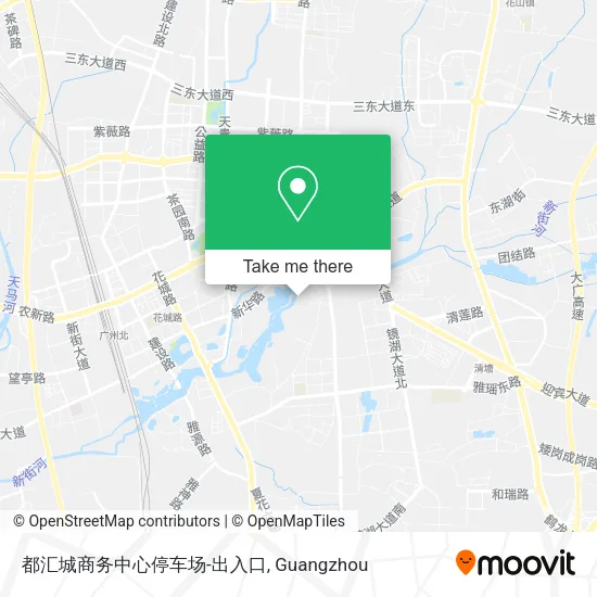 都汇城商务中心停车场-出入口 map