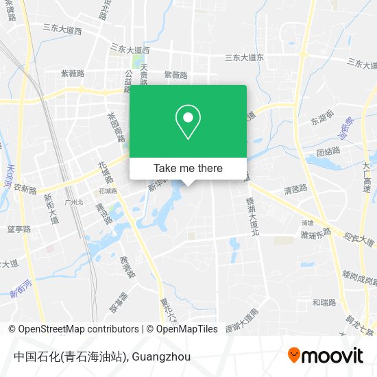 中国石化(青石海油站) map