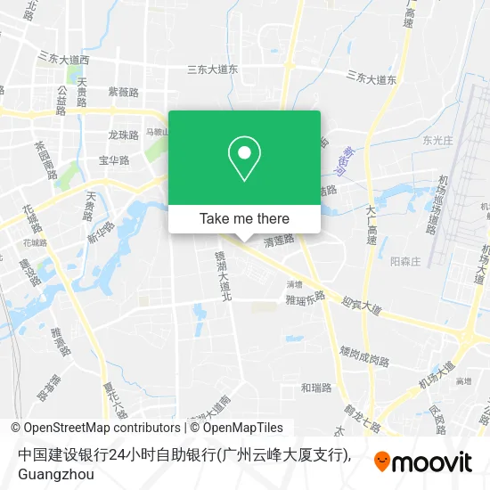 中国建设银行24小时自助银行(广州云峰大厦支行) map