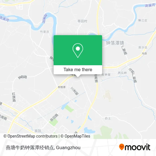 燕塘牛奶钟落潭经销点 map