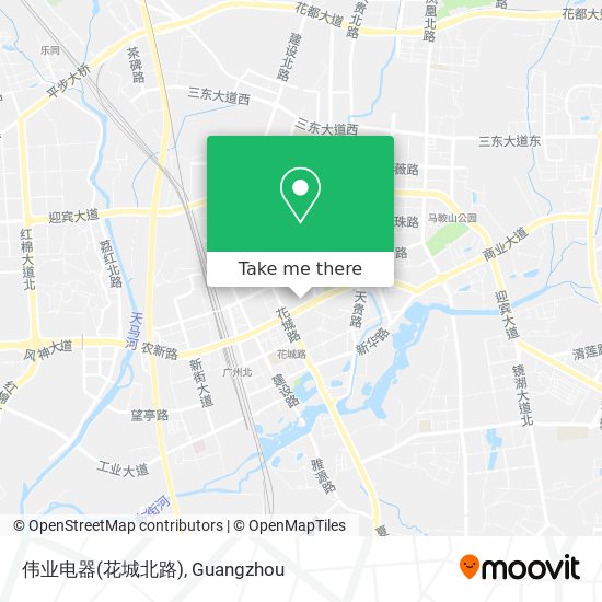 伟业电器(花城北路) map