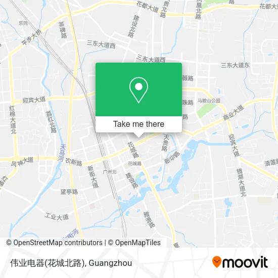 伟业电器(花城北路) map