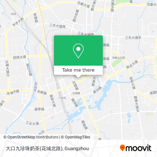 大口九珍珠奶茶(花城北路) map