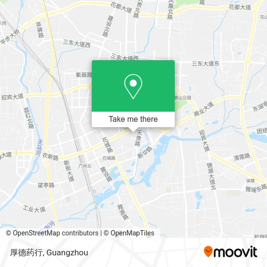 厚德药行 map