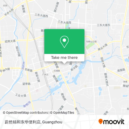 蔚然锦和东华便利店 map