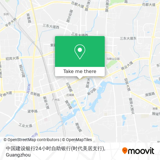 中国建设银行24小时自助银行(时代美居支行) map