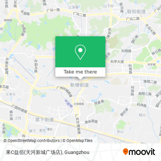 果C益佰(天河新城广场店) map