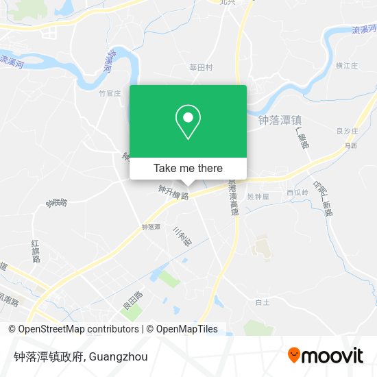 钟落潭镇政府 map