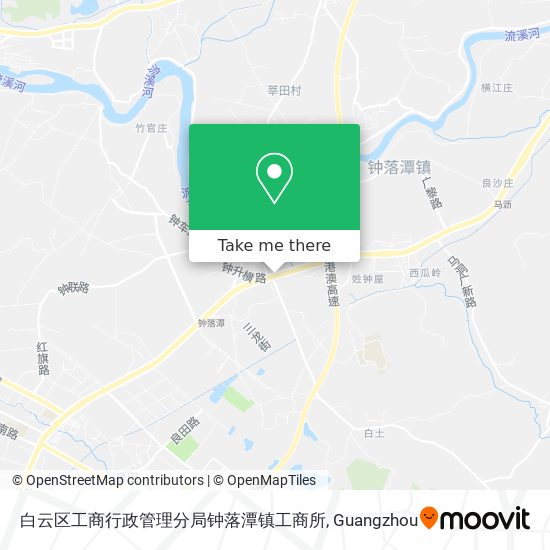 白云区工商行政管理分局钟落潭镇工商所 map
