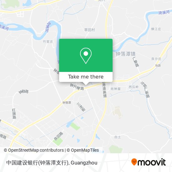 中国建设银行(钟落潭支行) map