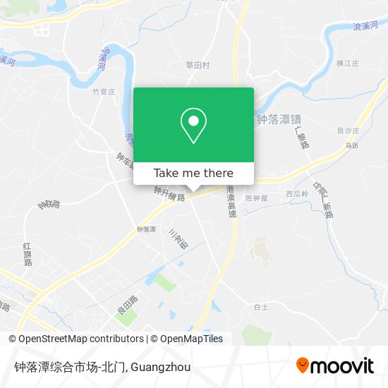 钟落潭综合市场-北门 map
