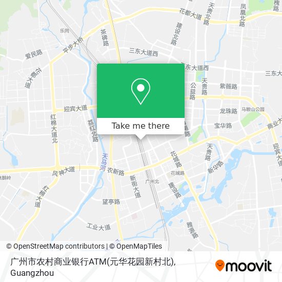 广州市农村商业银行ATM(元华花园新村北) map