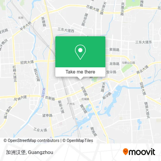 加洲汉堡 map