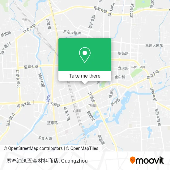 展鸿油漆五金材料商店 map