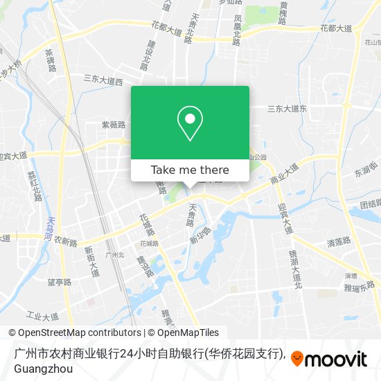 广州市农村商业银行24小时自助银行(华侨花园支行) map
