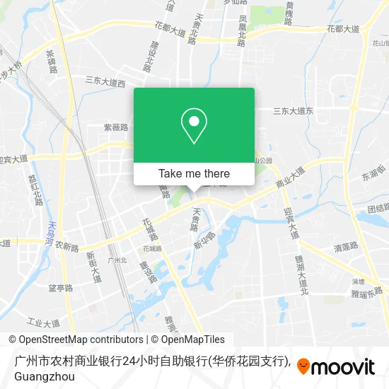 广州市农村商业银行24小时自助银行(华侨花园支行) map