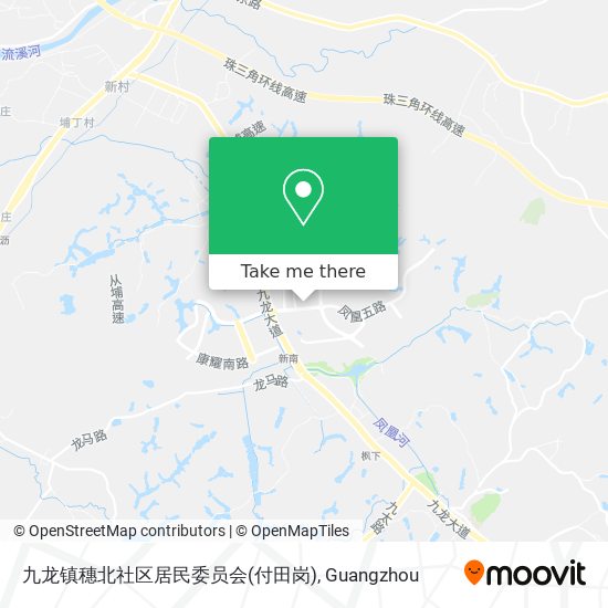 九龙镇穗北社区居民委员会(付田岗) map