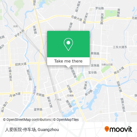人爱医院-停车场 map