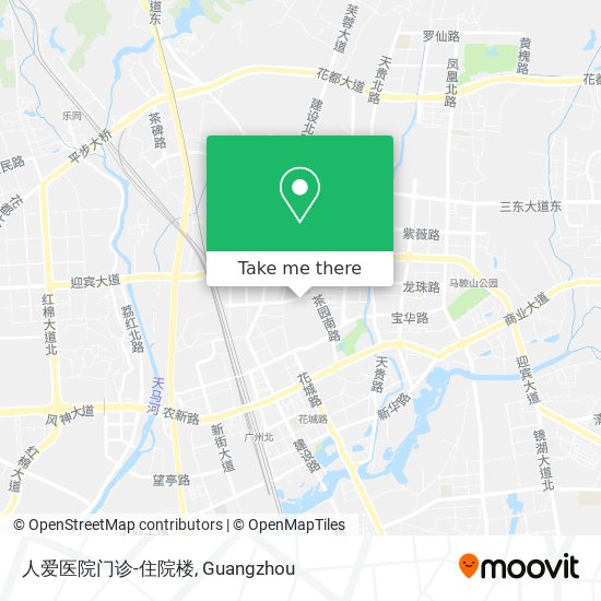 人爱医院门诊-住院楼 map