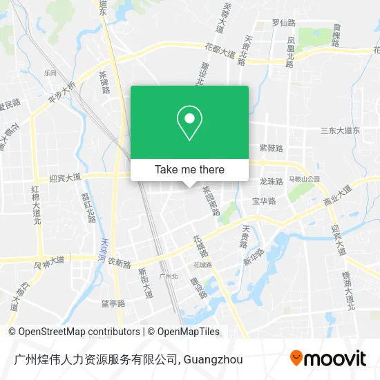 广州煌伟人力资源服务有限公司 map