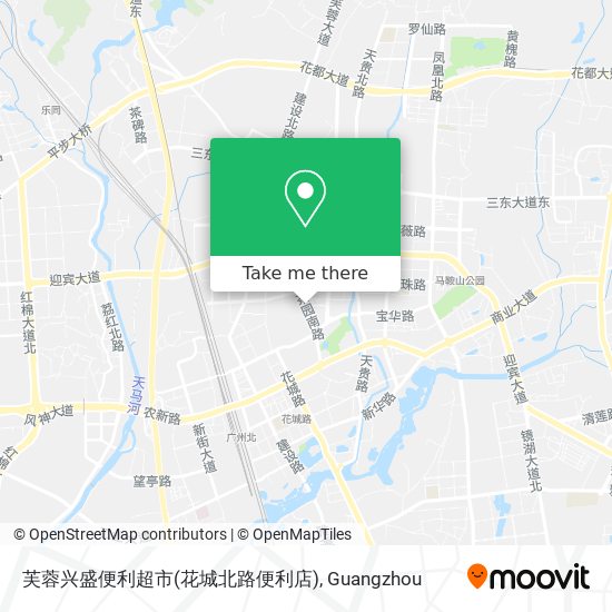芙蓉兴盛便利超市(花城北路便利店) map