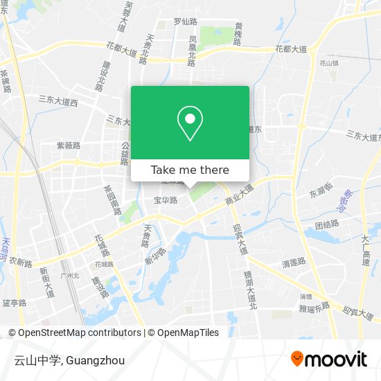 云山中学 map