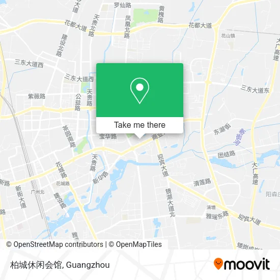柏城休闲会馆 map