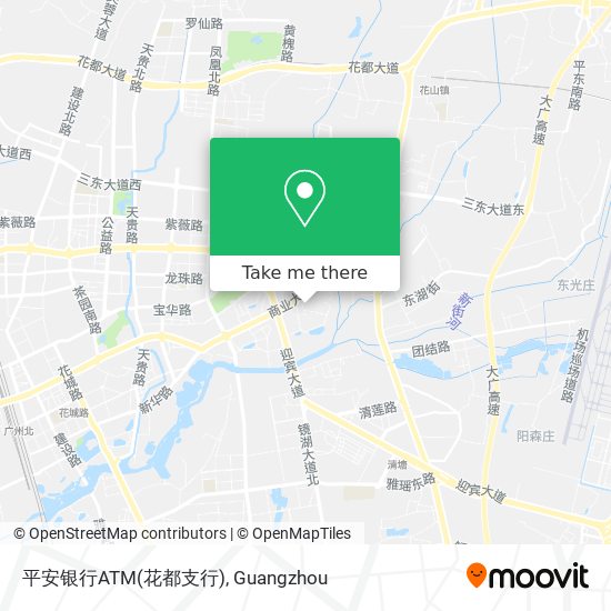 平安银行ATM(花都支行) map
