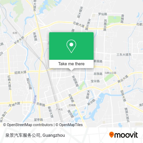 泉景汽车服务公司 map