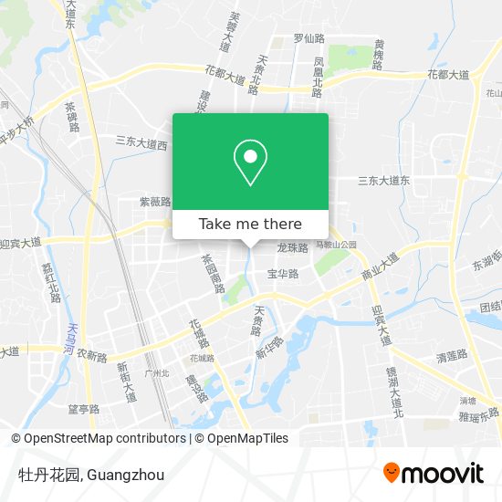 牡丹花园 map