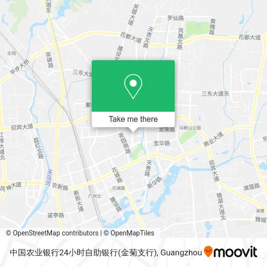 中国农业银行24小时自助银行(金菊支行) map