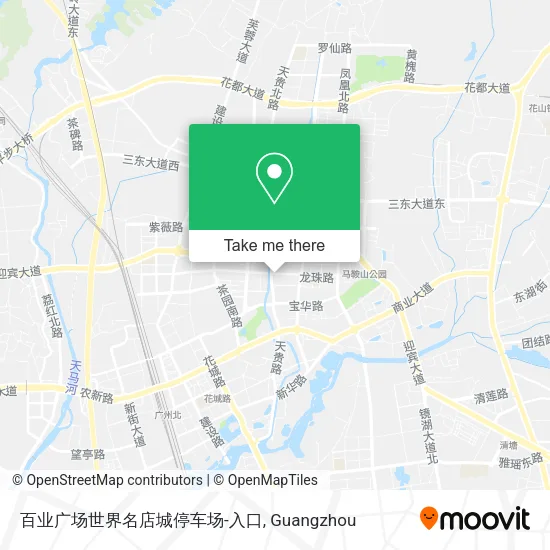 百业广场世界名店城停车场-入口 map