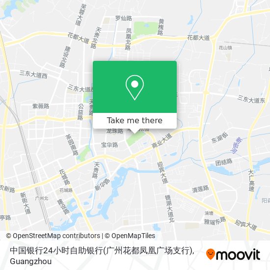 中国银行24小时自助银行(广州花都凤凰广场支行) map