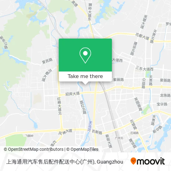 上海通用汽车售后配件配送中心(广州) map