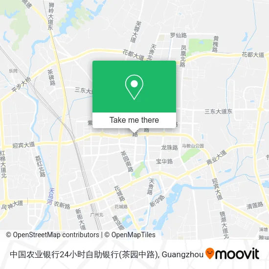 中国农业银行24小时自助银行(茶园中路) map