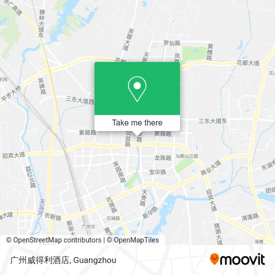 广州威得利酒店 map