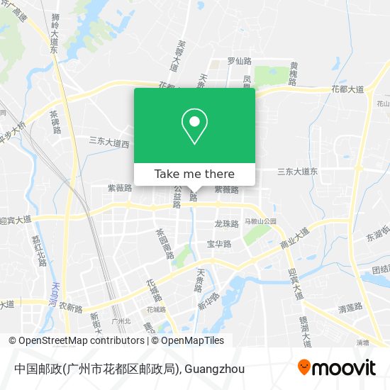 中国邮政(广州市花都区邮政局) map
