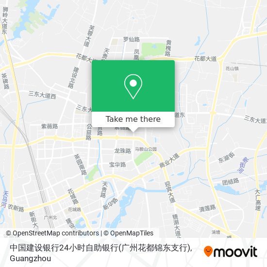 中国建设银行24小时自助银行(广州花都锦东支行) map