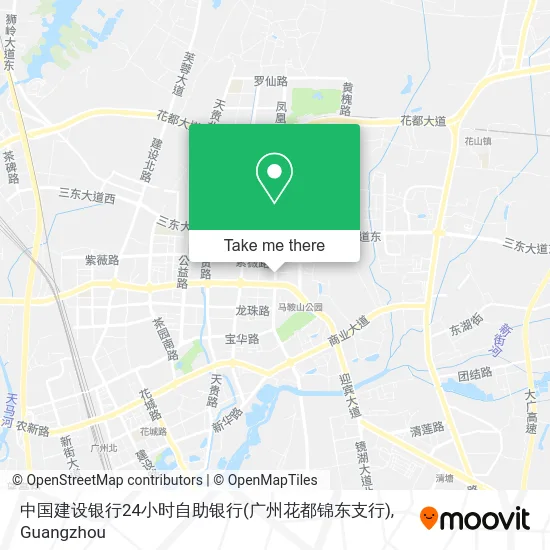 中国建设银行24小时自助银行(广州花都锦东支行) map