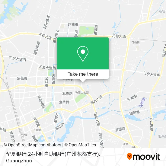 华夏银行-24小时自助银行(广州花都支行) map