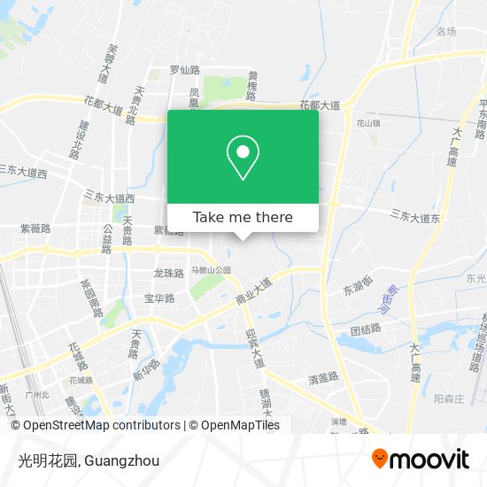 光明花园 map