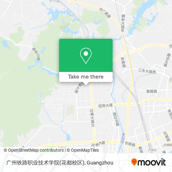 广州铁路职业技术学院(花都校区) map