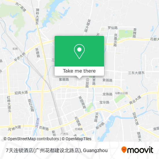 7天连锁酒店(广州花都建设北路店) map