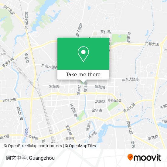 圆玄中学 map