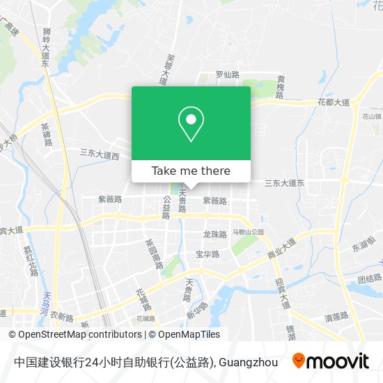 中国建设银行24小时自助银行(公益路) map