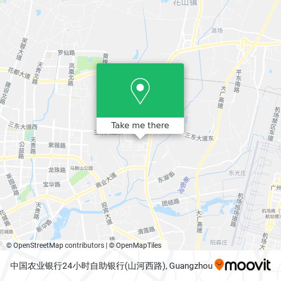中国农业银行24小时自助银行(山河西路) map