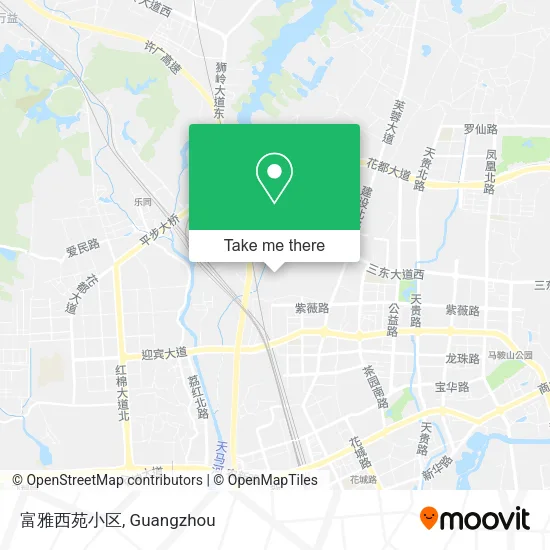 富雅西苑小区 map